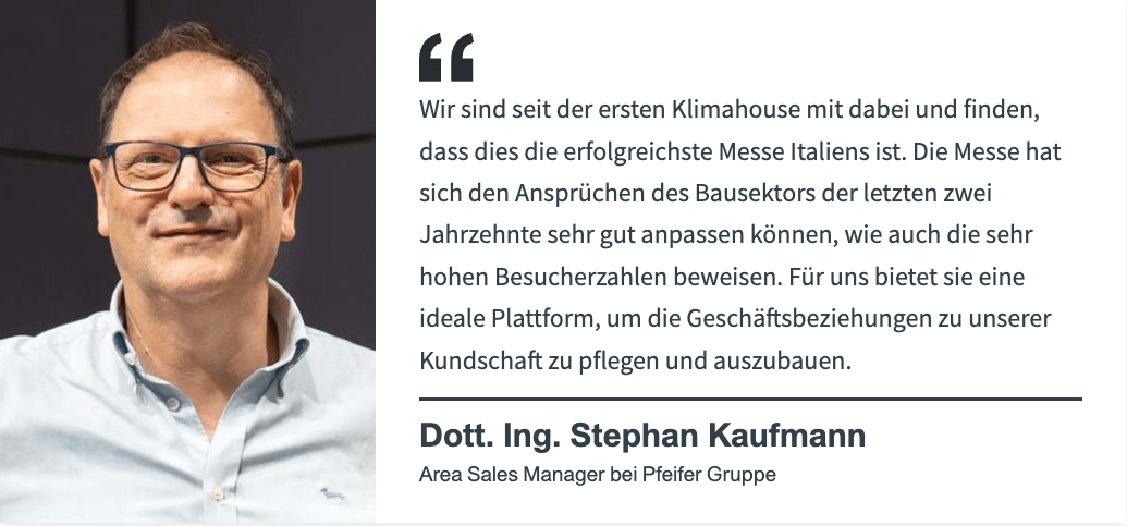 Statement von Dott. Ing. Stephan Kaufmann